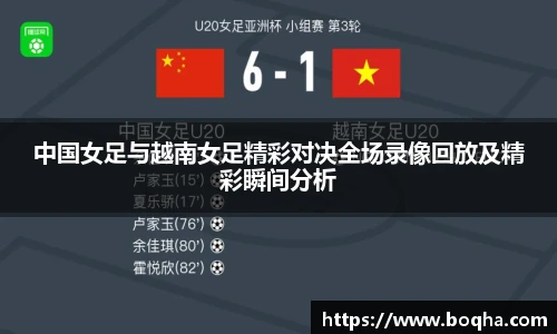 中国女足与越南女足精彩对决全场录像回放及精彩瞬间分析