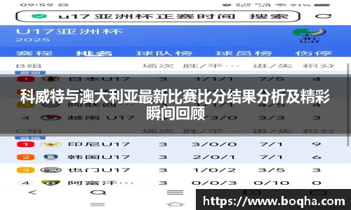 科威特与澳大利亚最新比赛比分结果分析及精彩瞬间回顾